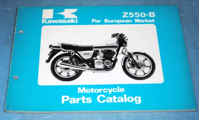 catalogue de pièces détachées parts list Kawasaki Z 550 B2 / B3