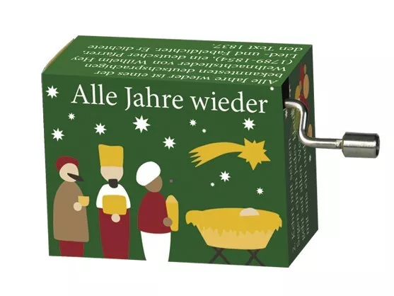 Spieluhr Drehorgel Weihnachtslied  "Alle Jahre wieder"