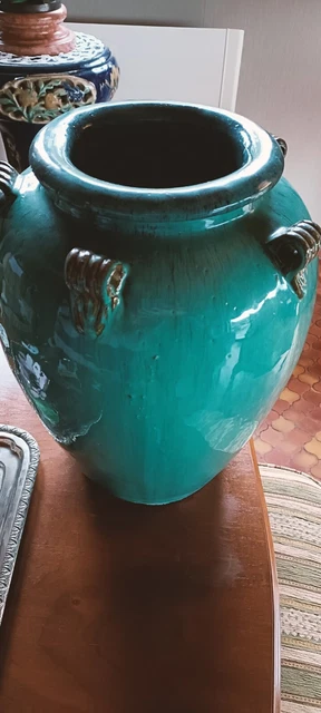 Jarre H88 en Céramique Bleue: Yixing Jardin | Poppy