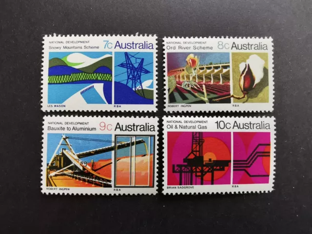 1970 Australian Stamps - National Development - Set of 4 Stamps - MNH