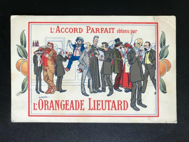 AK Litho (363) Werbung für L'Orangeade Lieutard Liqueur um 1915