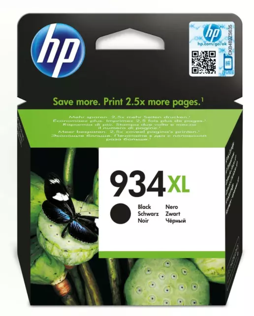 HP 934XL / C2P23AE Inkjet NERO / getto d'inchiostro Cartuccia originale - Office