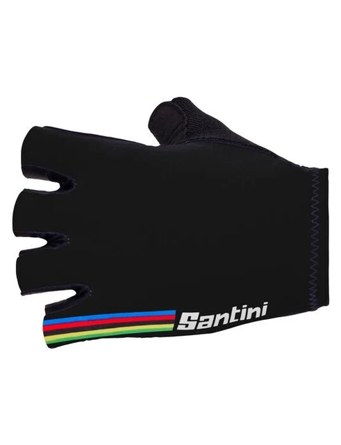 Official UCI World Champion Cycling Gloves Royal Blue by Santini