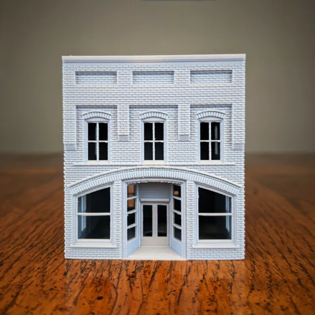 HO Scale - North Carolina Arched Brick General Store - 1:87 Scale Building