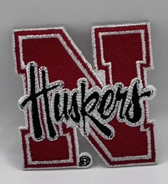 NEW Nebraska Huskers Cornhuskers Embroidered NCAA NEW Iron On Sew On Patch 2.25"
