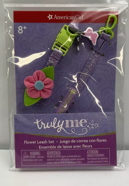American Girl Doll Pet Flower Leash Set 18" Dolls New 2017