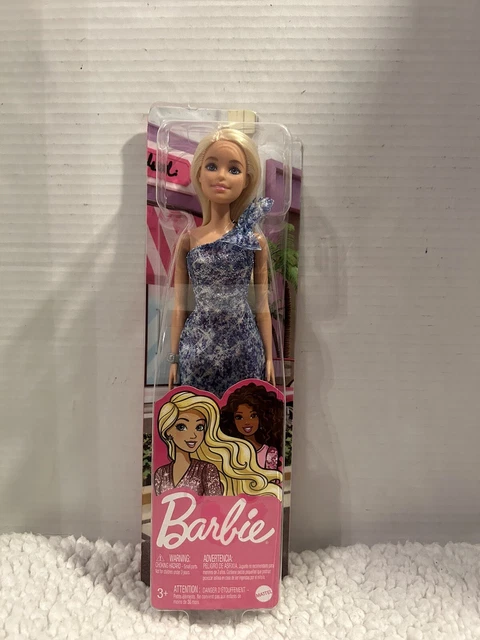 Barbie 12 Inch Doll Figure Blue Glitz Dress Kids Toy Gift Pretend Play NEW