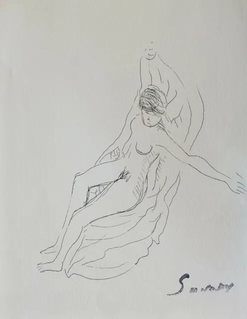 Robert savary - Dibujo Original - Tinta - Desnudo 62