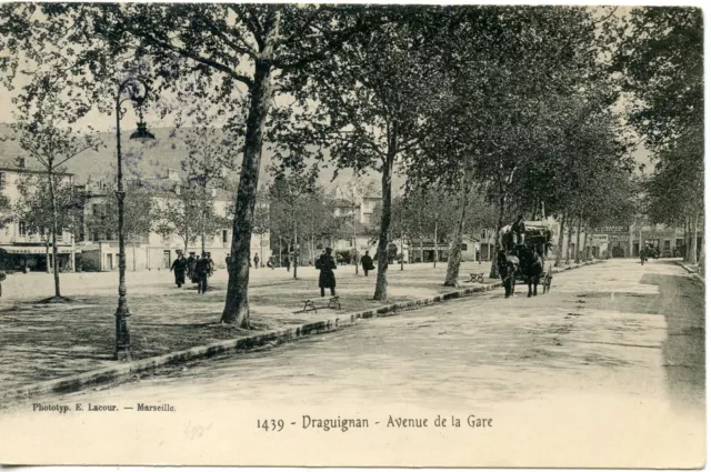 Carte Postale // Draguignan Avenue De La Gare