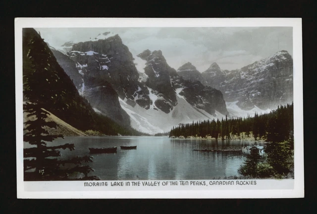 MORAINE LAKE IN the Valley of the Ten Peaks Canadian Rockies - Mor- Old ...