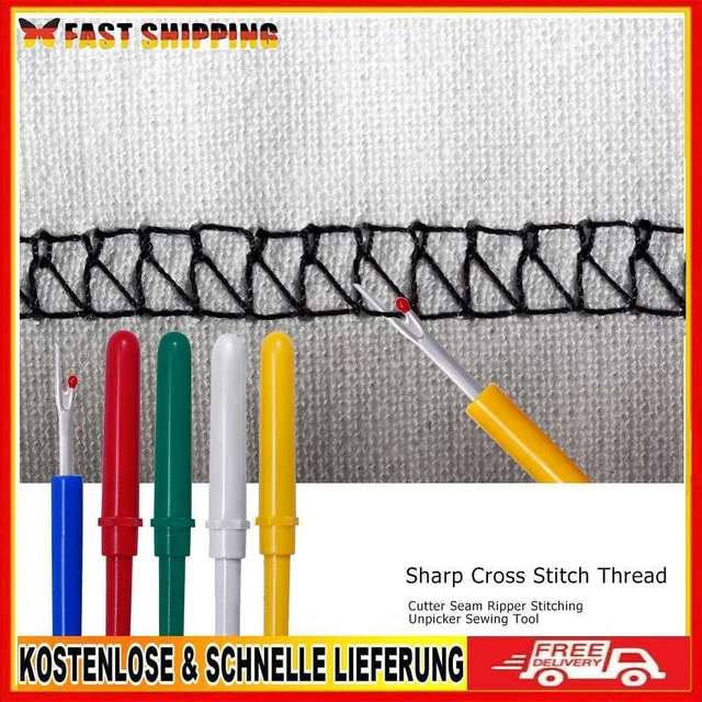 Scharfer Kreuzstich-Fadenschneider, Nahttrenner, Nahtlöser (5 Stück).