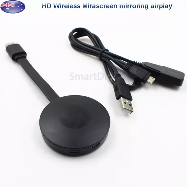 HDMI WiFi G2 Mirascreen For Chromecast 2 HD Digital Media TV Streamer AU