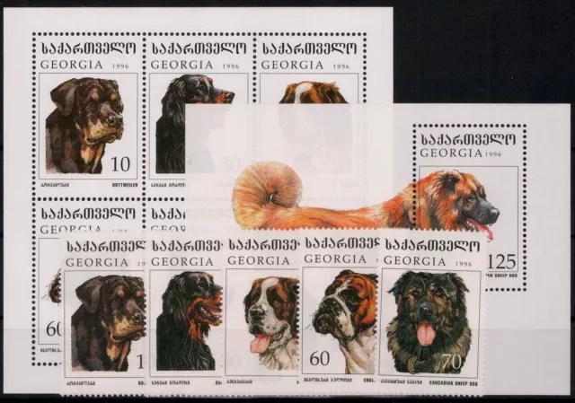 Georgien; Hunderassen 1997 kpl. **  (20,30)