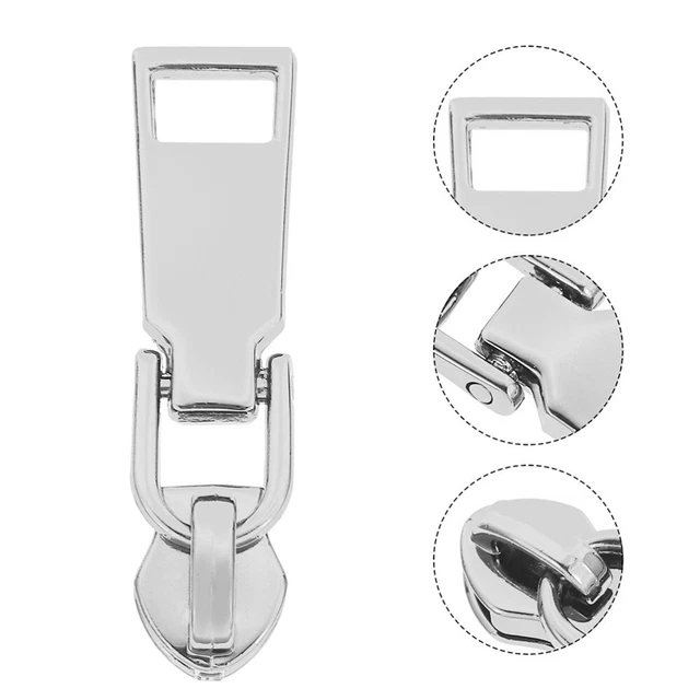 20 Pcs Zinc Alloy Zipper Pull Labels Clothing Metal Luggage