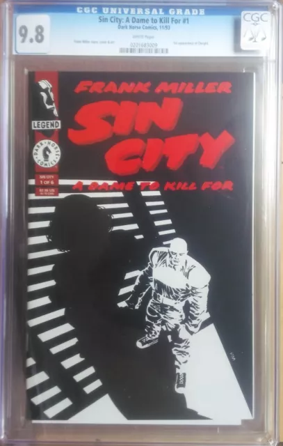 cgc 9.8 Sin City: A Dame to Kill For #1 Frank Miller story & art