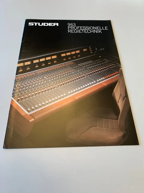Tranche De Console Studer 963 - Pour Pièces Détachées / Réparation