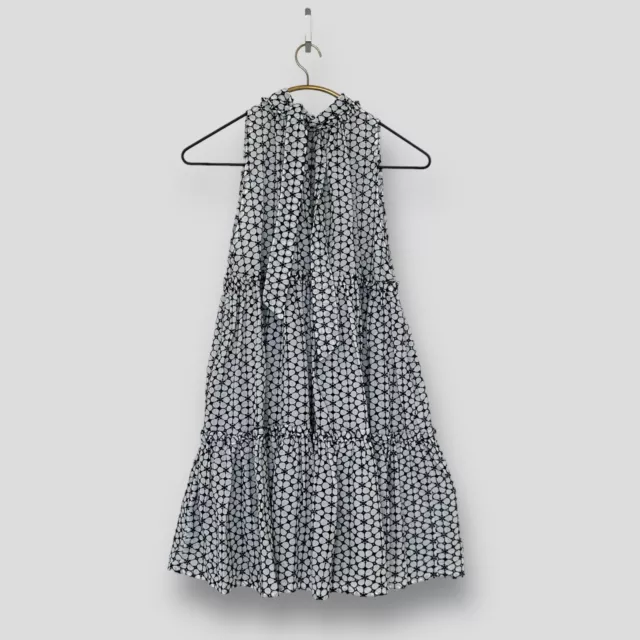 LISA MARIE FERNANDEZ Erica Ruffled Broderie Anglaise Cotton Mini Dress (Size XS) 2
