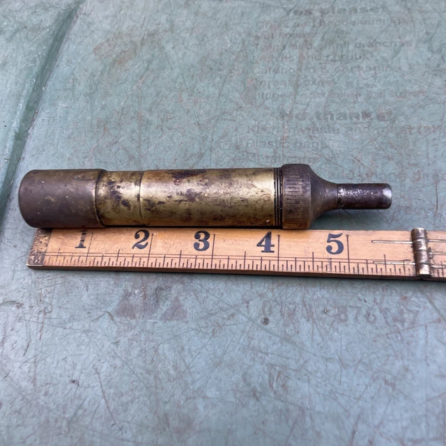 TECALEMIT SMALL BRASS Grease Gun Vintage Car / Bike £10.00 PicClick UK