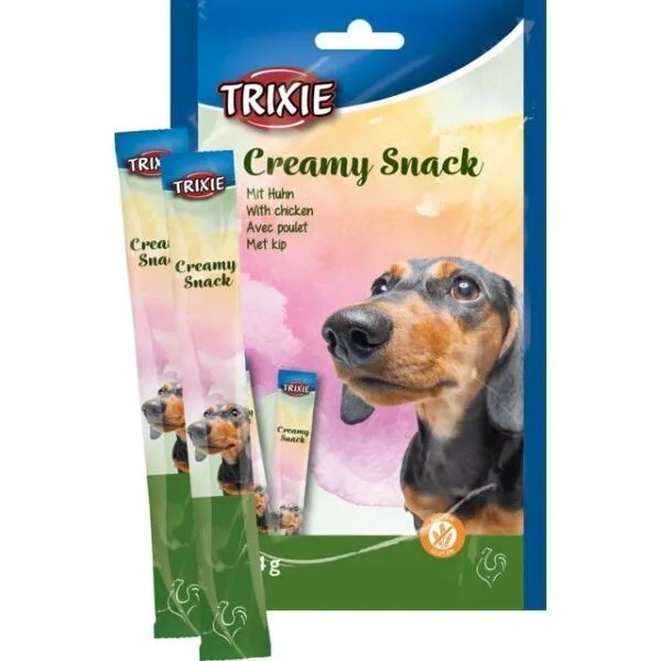 Creamy snack POULET pour chien/chiot 5x14g Marque Trixie chiens /chiots