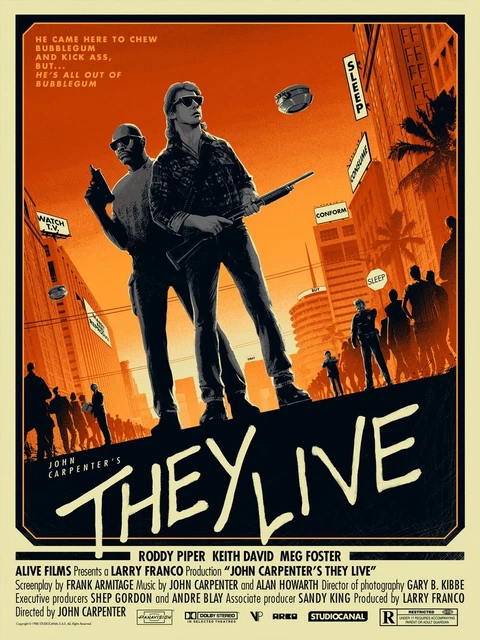 They Live Print / Poster By Matt Ferguson