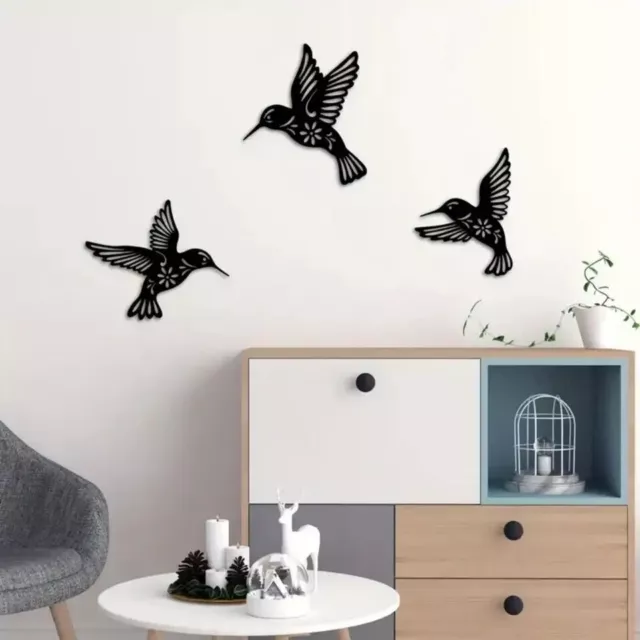 3pc Hummingbird Wall Art Decor