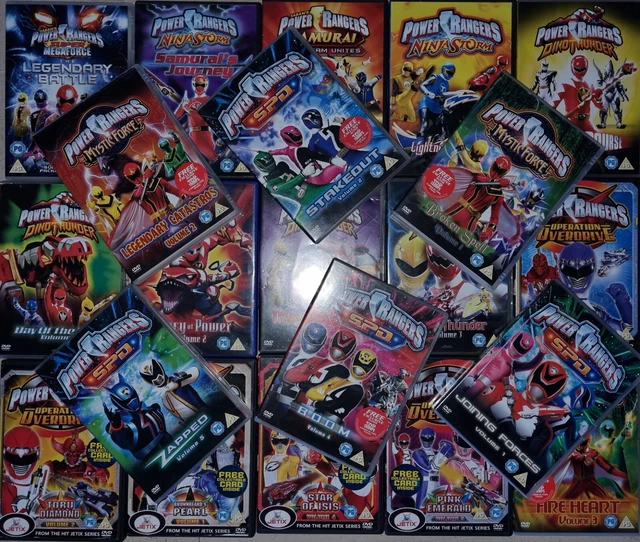 POWER RANGERS DVD bundle (x21 dvds) large variety **see description £24 ...