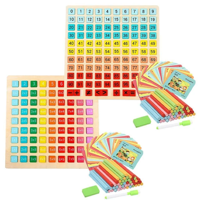 PRE-SCHOOL NUMBER PUZZLE Board Building Block Montessori Sensory Toys £ ...