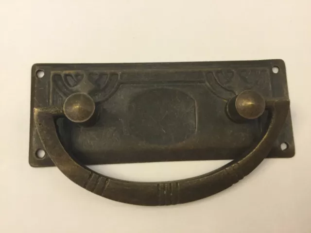 Art Nouveau handle arts and crafts brass handle Jurgenstil brass handle antique