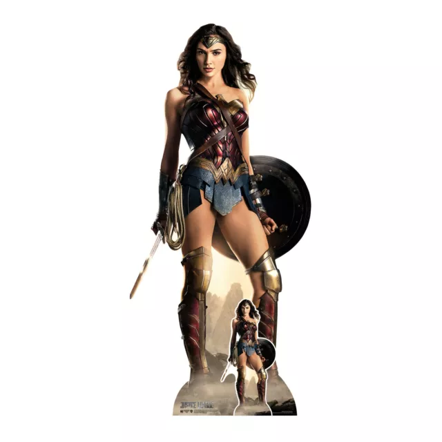 Wonder Woman Justice League Official Lifesize Cardboard Cutout with FREE Mini