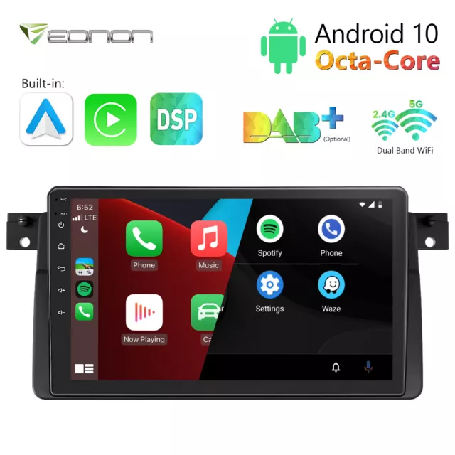 Für BMW E46 M3 Eonon Q50SE 8-Kern Android Auto 10 Autoradio 9" GPS Navi CarPlay