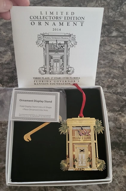 Limited Collectors' Edition Ornament 2014 Florida Governor's Mansion