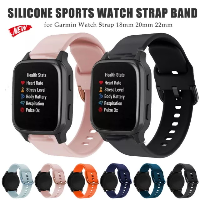 Silikon Armband Ersatzband für Garmin Venu 2 2S Plus SQ Vivoactive 4 4S 645 255S