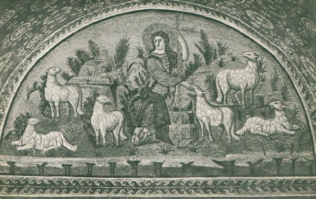 Il buon Pastore Mausoleo di Galla Placidia Ravenna Cartolina