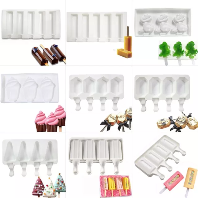 Frozen Mould Popsicle Mould Tray Ice Lolly Maker Ice Cream Silicone Mold