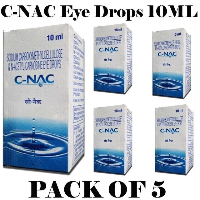 3 Flacons Gouttes Pour Les Yeux C-Nac N-acétyl Carnosine - Santé Oculaire, Glaucome - Intas