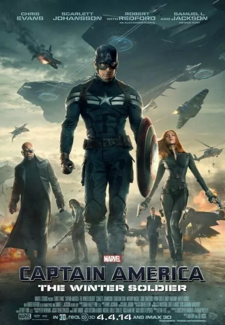 CAPTAIN AMERICA WINTER SOLDIER 2014 ORIGINAL DS 27x40 Movie Poster