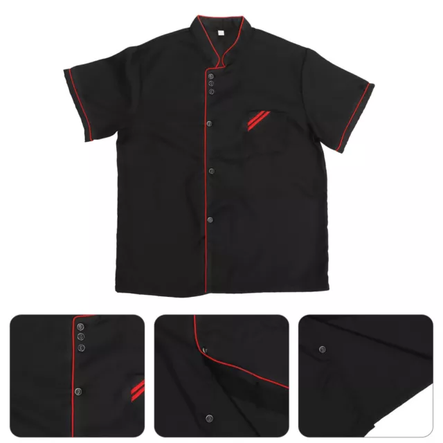 Restaurant Uniform Short Sleeve Chef Jacket Breathable Clothing