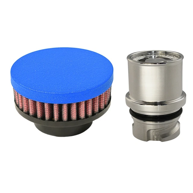 Valve Cover Breather Oil Cap for 2012-13 Ford Mustang Boss 302 (Wrinkle Blue)
