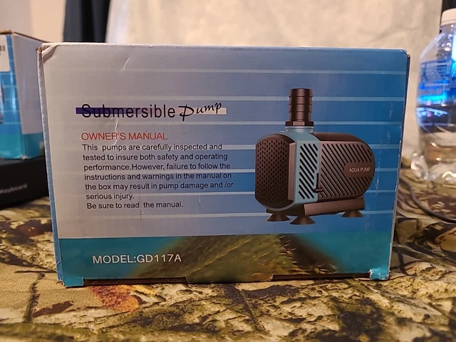Submersible Water Pump Ultra Quiet with Fountain Pump for Fish Tank Aquarium.