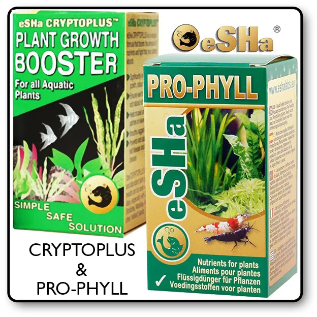ESHA Cryptoplus+Prophyll PAQUATIC PLANT Growth BOOSTER Food Fish Tank FERTILISER
