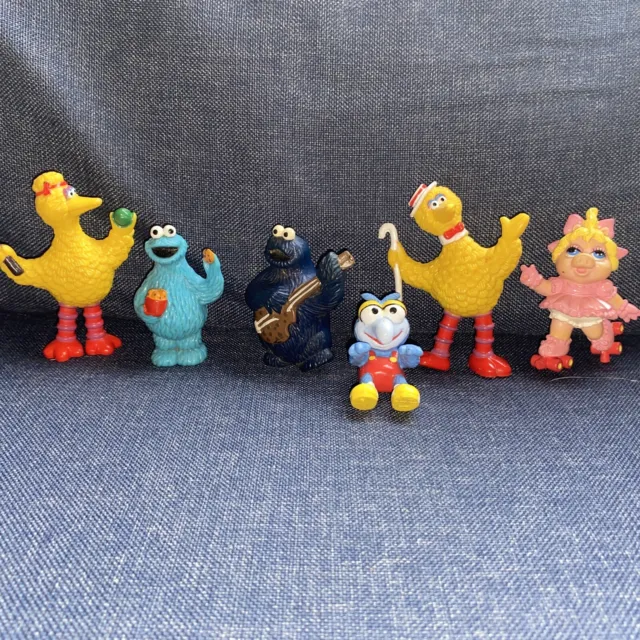 Vintage Sesame Street PVC Figures Lot Henson Muppets Inc Applause Tara Toys