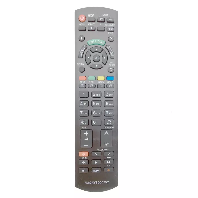 Nuevo reemplazo de control remoto N2QAYB000752 para PanasonicTX-L32ET5 TX-L42ET5