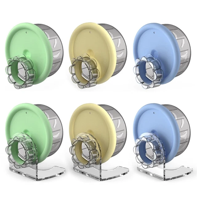 Small Pet Hamster Running Wheel with Stand Household Running Jogging Toy Playing