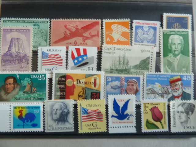 Etats-Unis/Usa  Lot De Timbres Neufs **/*  Tous Differents