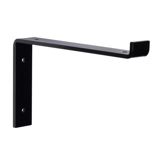 Black Metal Shelf Bracket HEAVY DUTY Modern Industrial Farm House Shelving Hook