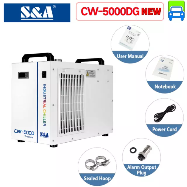 VEVOR Industrial Water Chiller CW5200/5000/3000 CO2 Laser Tube Laser  Engraver