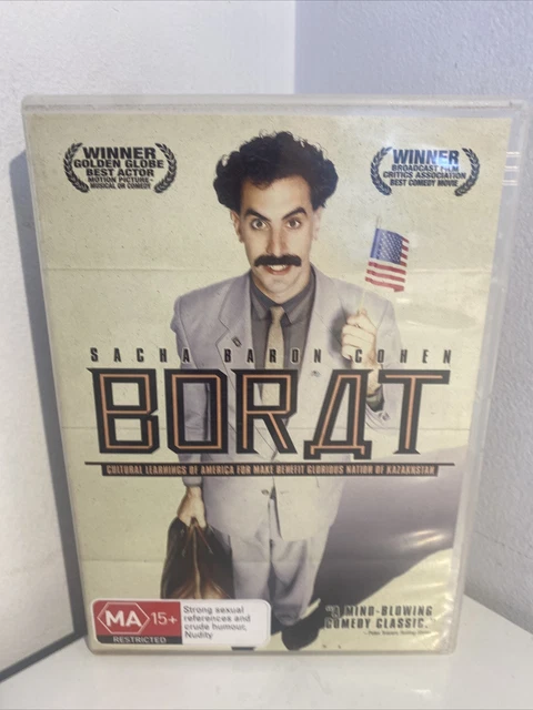 Borat DVD Region 4 Comedy Mockumentary Sacha Baron Cohen Movie 2006 Pal