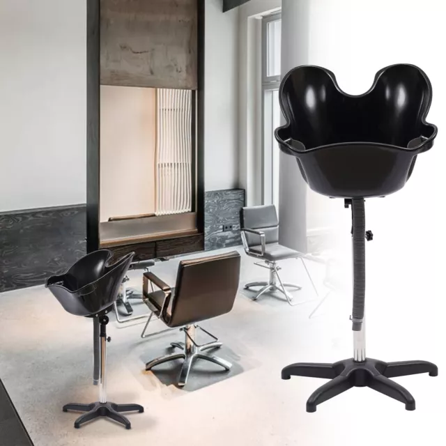 Lavabo posteriore mobile lavandino parrucchiere regolabile in altezza lavaggio capelli NUOVO
