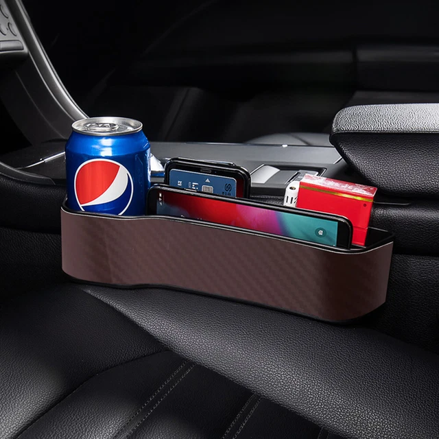 2 Pcs Auto Aufbewahrungsbox Seitentasche Der Autokonsole Lückenorganisator