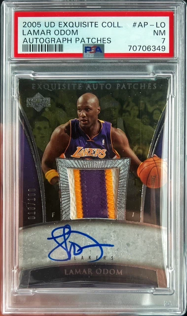 2005-06 EXQUISITE COLLECTION Lamar Odom Autograph Patches /100 #AP-LO PSA 7 EUR 252,06 - PicClick FR